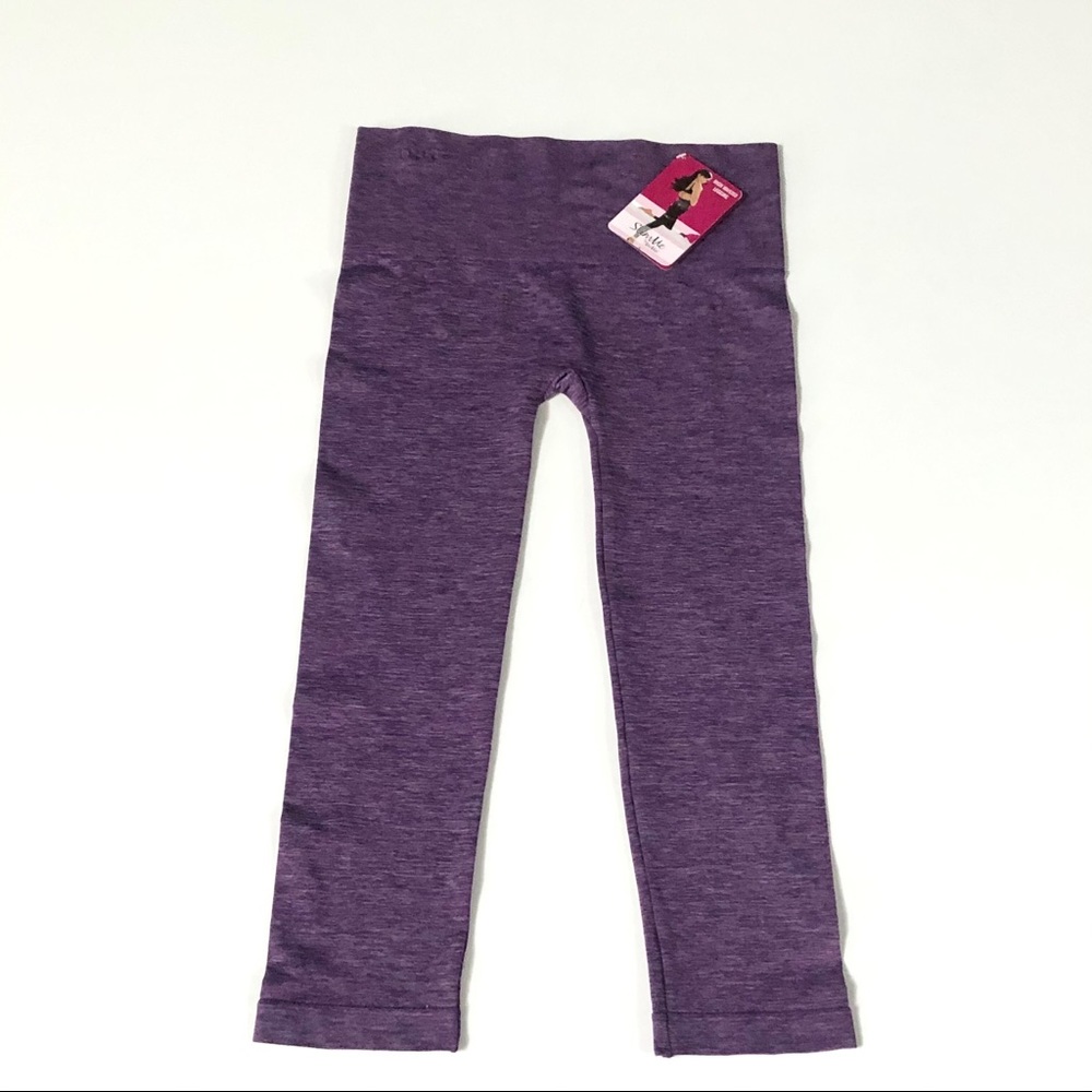 Purple Heathered Slim Me by MeMoi Leggings XL 10
